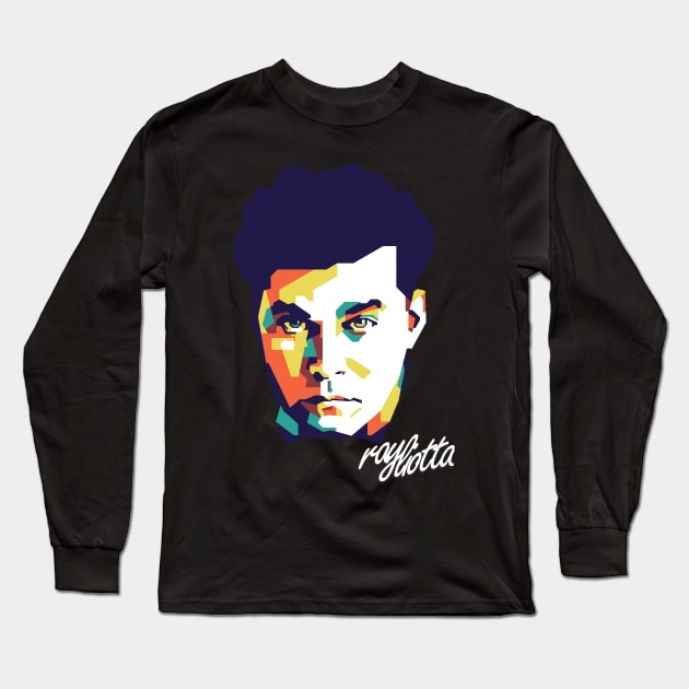 Tribute Ray Liotta on wpap style #2 Long Sleeve T-Shirt by pentaShop